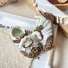 Estilo Otoño Antideslizante Velcro Suela Suave Guardería Estampado de Leopardo Zapatos de Bebé Zapatos Deportivos para Niñas Zapatos Casuales para Niños Marrón Individual