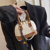 Bolso pequeño de mano con textura Ins para mujer, colores de otoño 2025, contraste, bolso de alta gama, bandolera cruzada de moda