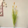 Novo Produto Transfronteiriço Ramo de Planta Verde Artificial Decoração de Interiores Ornamentos Vitrine de Shopping Cenografia Adereços Flores Artificiais