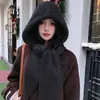 Gorro, Bufanda y Mascarilla Todo en Uno para Mujer, Forrado de Felpa, Cálido, Cortavientos, Gorro de Lana Tejido para Ciclismo de Invierno
