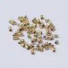 A NOSOTROS. inyección de oro 14k paquete tubo recto retorcido de oro tubo redondo tubo de posicionamiento tubo aislante cuenta de cierre para joyería DIY accesorios GF