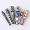 Adaptador de Furadeira Elétrica Junta Chave Elétrica Soquete Broca Haste de Extensão Chave de Fenda Haste Hexagonal para Quadrado Haste de Conexão