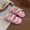 Zapatos de Princesa para Niñas 2026 Primavera/Verano Nuevos Zapatos Infantiles Niña Bebé Malla Transpirable Dama de Honor Sandalias para Niños