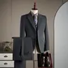 Ternos Masculinos, Slim Fit Estilo Italiano Casuais Profissionais para Entrevista, Traje Formal para Casamento do Noivo e Padrinhos