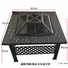 Conjunto Completo de Fogareiro para Chá, Churrasqueira, Churrasqueira de Pátio Exterior, Mesa Aquecida, Grelha de Churrasco, Churrasqueira Exterior