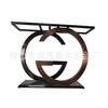 Soporte de pata para mesa de recibidor de acero inoxidable Marco para mesa consola de losa de roca mármol Base para estante de entrada pasillo Mueble Lujo Ligero