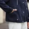 Chaqueta con capucha de alta gama para otoño para madres, nuevo estilo 2026, abrigo con capucha holgado y versátil para mujeres de mediana edad y mayores