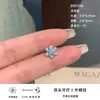Aço Inoxidável 316L Colorido Floco de Neve Combinação Brinco de Cartilagem com Brilhante Design de Zircônia, Joia para Piercing de Orelha com Rosca Externa