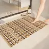 Tapete antideslizante de rejilla para baño, tira larga, diseño hueco, tapete de piso drenante, resistente a las manchas, para duchas y baños