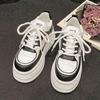 Zapatos de Malla Transpirable para Mujer, Zapatos Casuales de Plataforma Ligeros y Versátiles para Mujer 2025 Primavera Nuevo Zapatos Blancos Aumentadores de Altura con Suela Súper Gruesa