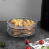 Rejilla para cocinar al vapor de acero inoxidable, accesorio para freidora de aire, rejilla multifuncional para hornear y enfriar, escurridor, gadget de cocina para el hogar