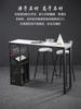 Mesa de bar pequena de estilo italiano para apartamento doméstico, divisória para sala de estar, mesa de pé alto, cozinha aberta, mesa de jantar, bar, balcão de bar