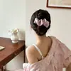 Pinza para el Cabello Plisada Estilo Coreano Plátano para Mujeres, Pasador para la Parte Posterior de la Cabeza, Nuevo Modelo 2026, Accesorio para el Cabello de Pinza Vertical para Cola de Caballo