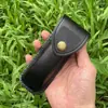 Funda universal plegable de alta gama para exteriores de dos capas de cuero de vaca genuino funda de cuero genuino para cuchillo cuchillo tallado a mano funda de cuchillo de cuero de primera capa