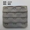 Extensor de Sujetador de Acero Inoxidable de Tres Filas y Tres Ganchos, Broche Extensor de Lencería de Tres Filas y Tres Ganchos, Venta Directa del Fabricante, Incluye Carta de Colores