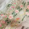Nuevo Exquisito Encaje Organza Bordado Floral 3D Adorno para Ropa Accesorios Hecho a Mano DIY Ropa Cuello Hanfu