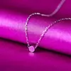 Collar Colgante de Frijol de la Suerte Estilo Japonés y Coreano para Mujer, Mini Redondo Pequeño Cadena Corta Clavicular Simple Venta al por Mayor