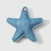 Moda Retro Estilo Páramo Multicolores Cuadros Estampado Leopardo Lentejuelas Estéreo Mezclilla Estrella Accesorios para Joyería DIY Colgante