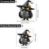 Adesivo de Coruja Yanxi YX-JD0191 para Halloween para Sala de Estar Janela de Vidro Transparente Adesivo Eletrostático Visível dos Dois Lados