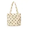 Bolso cruzado de pana casual estilo coreano con lunares, ligero, gran capacidad, para llevar debajo del brazo, simple, elegante, versátil, moderno y adecuado para ir al trabajo