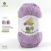 Ruoyu Hilo de Algodón Peinado de 5 Hilos para Bebé, Bolas Gruesas de Lana para DIY, Bolsa de Materiales para Crochet Hecho a Mano, Hilo de Algodón