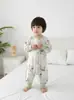 Saco de Dormir Bebê Piernas Separadas Macacão de Verão para Bebês Quarto com Ar Condicionado Cobertor Anti-Chute Bambu Infantil Temperatura Constante Classe a