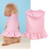 Falda Vic Delgada para Mascotas de Primavera y Verano Transpirable Color Sólido con Volantes Perro Mediano y Pequeño Gato Bixu VIP