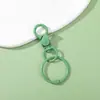Mosquetón Lacado Color Caramelo con Anilla de Clip, Llavero Colorido de Pinza de Langosta de Aleación de Zinc, Clip para Perro, Llavero DIY, Cierre de Pinza
