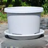 Maceta de Resina Engrosada Maceta de Plástico para Balcón Maceta para Plantar Rosas Hortensias Suculentas Galón Grande Maceta Qingshan Control de Raíz Maceta para Bulbos