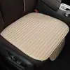 Dropshipping Internacional Atacado Almofadas para Assento de Carro para Todas as Estações, Tecido de Linho de Peça Única, Almofadas Traseiras Antiderrapantes Sem Amarrações