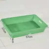 Cestas para Frutas e Legumes Prateleira Cestas para Supermercado Expositores de Plástico Cestas para Frutas e Legumes para Lojas de Frutas e Legumes Estrutura Verde Coleta de Leite