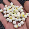 Cuentas sueltas de color ámbar blanquecino estilo vintage, cuentas de barril de ámbar artificial amarillo-blanco, cuentas espaciadoras y cuentas para accesorios de joyería Lulutong
