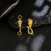 Hebilla S de Plata S925 Chapada en Oro Estilo Antiguo Tara S Accesorio Pequeño DIY Moda Estilo Étnico Hebilla Qingyi Tocado Accesorio Pequeño