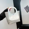 Bolso Cubo Tejido de Paja Lonchera Bolso Tote para Mujer para el Trabajo, Clase, Vacaciones, Bolsa para Lonchera, Bolso Cubo Tejido Patchwork de Mano