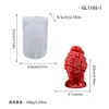 Vela Perfumada Silicone Molde Flor Pilar Laço Rosa Dia dos Namorados Presente Artesanal Difusor de Aroma Pedra