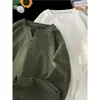 Camiseta de Cor Sólida com Decote V e Manga Longa para Homem no Outono, Camiseta Casual, Gola Redonda Solta, Camisa Básica Tendência, Roupas de Cima para Homem