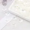 Contas espaçadoras flor cosmos cor AB acrílico transparente para DIY grampo de cabelo acessório de cabelo contas joias artesanais acessórios de conta espaçadora