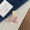 Elástico de Cabelo Ins Super Fada de Rede com Laço e Strass, Corda de Cabelo Doce e Menina, Acessório de Cabelo Gentil e Versátil