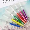 Seringa criativa seringa 6 cores cabeça oblíqua marca-texto papelaria marcador estudante marca-texto papelaria atacado