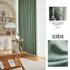 Cortinas Semioscuras de Lino Doble Cara, Cortinas de Lino Algodón Poliéster, Cortinas Modernas Sencillas para Bloquear el Sol para Dormitorio, Sala de Estar, Balcón, Ventana Saliente