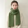 Bufanda de Cachemira para Mujer 100% Cachemira Pura Otoño Invierno Protección para el Cuello Versátil Hueca Sencilla Color Sólido Cálido Tejido Cuello