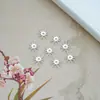 Aleación Electroforesis Alta Retención de Color Cabeza Redonda Bandeja de Flor Pulsera DIY Pulsera Estilo Chino Cortina de Cuentas Bandeja de Flor Grande Tapa de Flor Accesorios Joyería