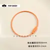 Chaveiro de Cabo de Aço Colorido com Argola Pintada, Laço de Cabo de Aço com Revestimento de Borracha, Material Criativo para Pingente de Joia DIY Chaveiro