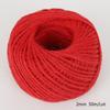 Cuerda de cáñamo de colores cuerda para manualidades DIY cuerda para embalaje hecho a mano decoración de cuerda de cáñamo florero funda para taza de arpillera venta al por mayor de fábrica