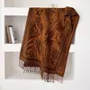 Cachecol de Inverno e Outono com Estampa de Zebra Dupla Face em Falso Caxemira para Mulheres Xale Espesso com Franjas Estilo Coreano Atmosfera Aquecedor de Pescoço Venda por Atacado