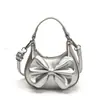 Nova Bolsa Portátil com Laço da Moda, Pequena Bolsa Transversal Estilosa para Meninas, Acessório Versátil de Princesa, Mini Carteira de Moedas
