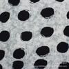 Tecido de saia vestido camisa feminina de verão, tecido de chifon estampado com poá grande em degradê estampado de cetim liso cáqui
