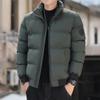 2022 masculino clássico algodão-acolchoado casaco inverno jaqueta gola alta outono e inverno quente casual dois simples plus size moda jovem