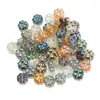 Pingente de Cristal Flor de Ameixa de Quatro Cantos Buraco Vidro Vidro 8mm Cor Mágica diy Acessórios de Joias Brincos Pulseira Acessórios