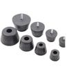 Pies de máquina de goma negro tapete antideslizante muebles motor almohadilla de pie de absorción de impactos pie de chasis trapezoidal almohadilla de pie para soldador clavo de pie